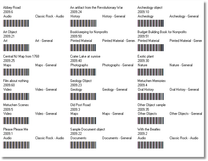 Bar code labels