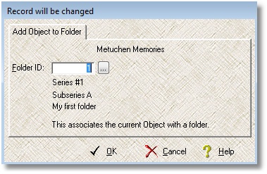 Object's folder form