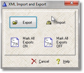 XML menu